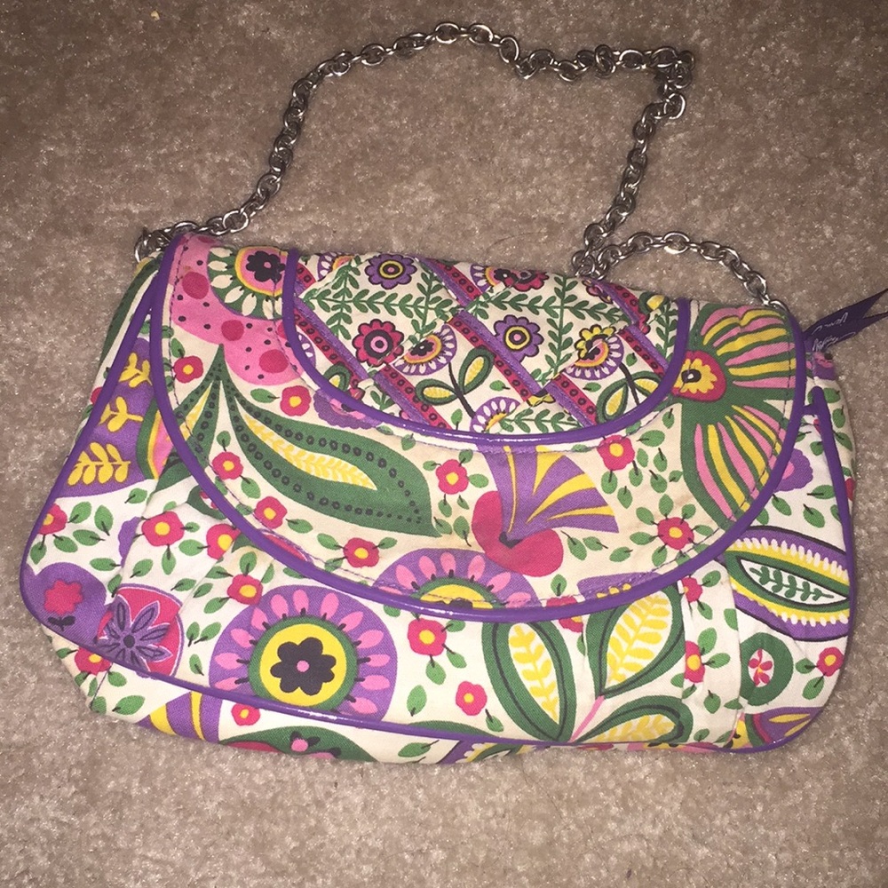 Vera Bradley clutch with chain never used
